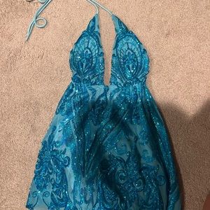 Lucy in the Sky Blue Sequin Dress